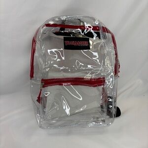 Trailmaker Classic Red Trim Clear Bacpack